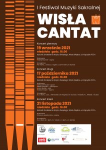 Plakat z programem - I Festiwal Muzyki Sakralnej Wisła Cantat